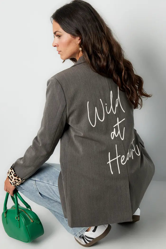 Wild at Heart blazer - grijs