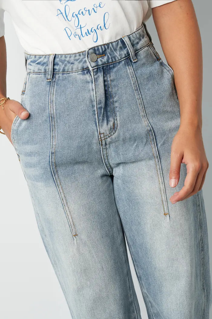 Denim jeans urban chic - blauw