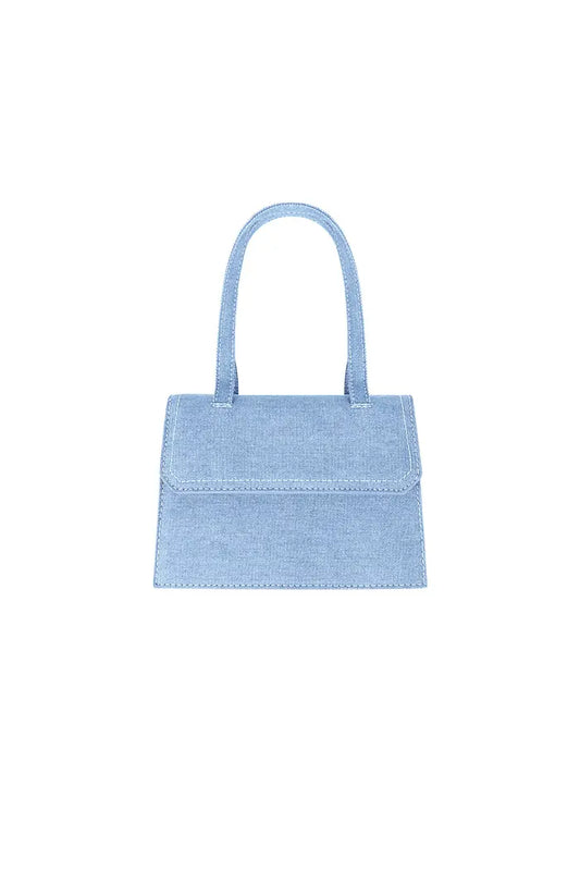 Mini denim bag - light blue