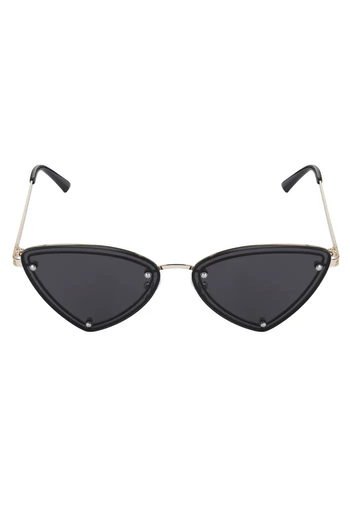 Retro party sunglasses - Zwart-Goud