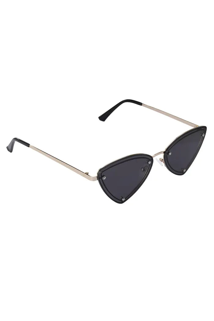 Retro party sunglasses - Zwart-Goud